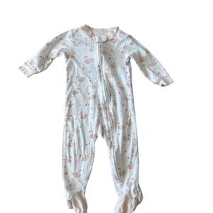 Burt's Bees Baby Sleeper Adorable Baby Footed Onesie with Swans Size 3-6 months